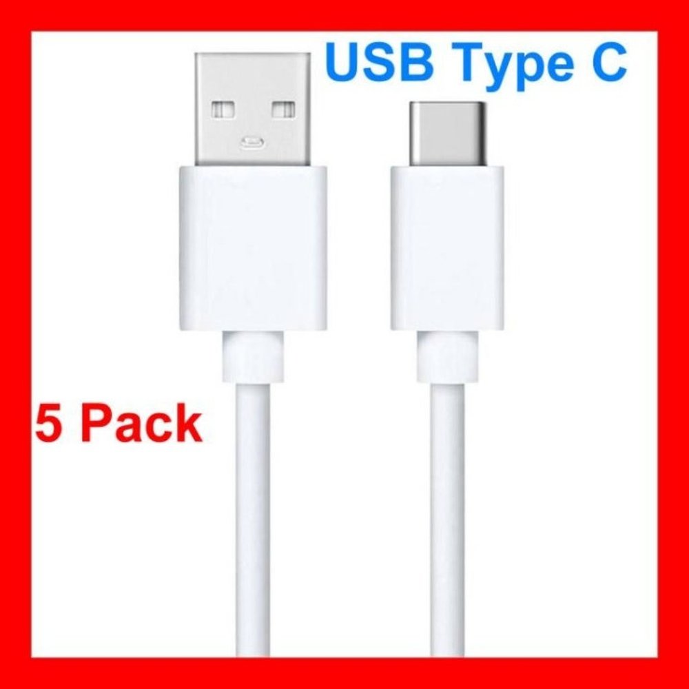 5 Pcs Charging Cable USB Type C for Samsung and other New Android Phones